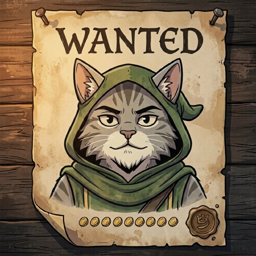 WANTED poster - NineHood dead or alive
